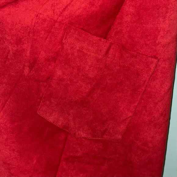 Sadie & Sage | NWT Red Vegan Suede Dress | Small - Picture 4 of 9